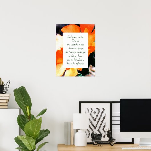 Gewoon een wiegendienst gebed poster (Thuiskantoor)