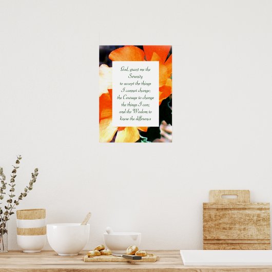 Gewoon een wiegendienst gebed poster (Keuken)