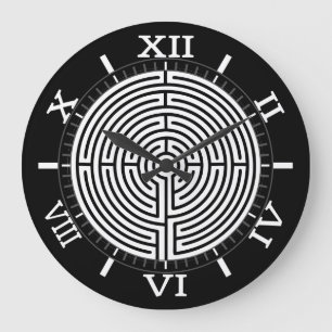 Gewoon een Wijze van de Wijzerplaat op Zwarte Wijz Grote Klok
