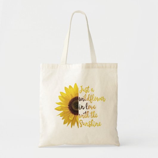 Gewoon een wilde bloem  tote bag (Voorkant)
