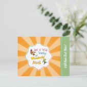 Gewoon een wilde, dolle, wonderbaarlijke tante briefkaart (Staand voorkant)