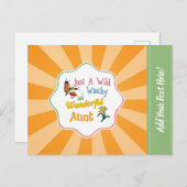 Gewoon een wilde, dolle, wonderbaarlijke tante briefkaart (Voorkant / Achterkant)