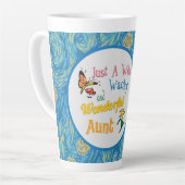 Gewoon een Wilde Wacky Wonderful tante Latte Mok (Linkerhoek)