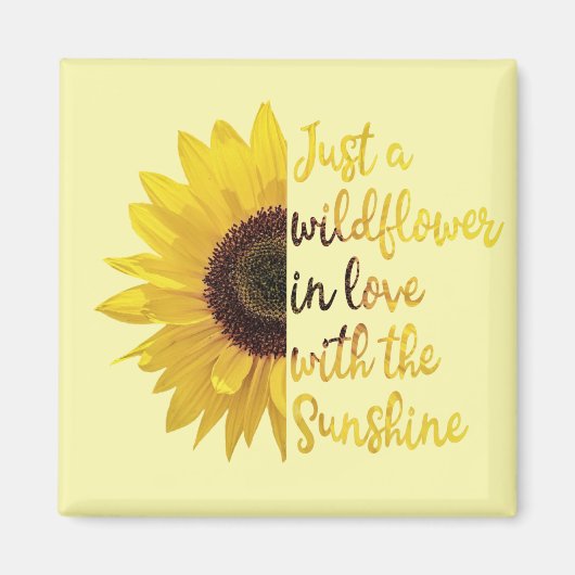 Gewoon een Wilflower Square Magneet (Voorkant)