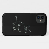 Gewoon een witte kat Case-Mate iPhone case (Achterkant (horizontaal))