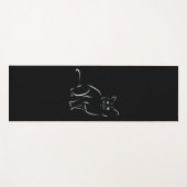Gewoon een witte kat yogamat (Voorkant (horizontaal))