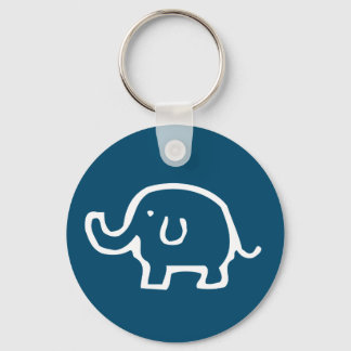 Gewoon een witte olifant sleutelhanger