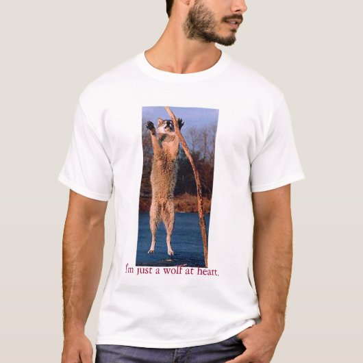 Gewoon een wolf in het hart. t-shirt (Voorkant)