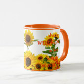 Gewoon een zonnebloem Zonnebloem Zonnezon - Aangep Mok (Voorkant rechts)