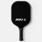 Gewoon een zwarte Pickleball Paddle met moderne na (Voorkant)