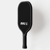 Gewoon een zwarte Pickleball Paddle met moderne na (Links)