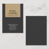 Gewoon eenvoudig Chubby Chic Beige Grey Visitekaar Visitekaartje (Voorkant / Achterkant)