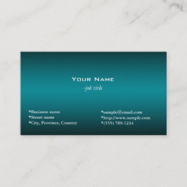 gewoon, eenvoudig, donkerblauw visitekaartje