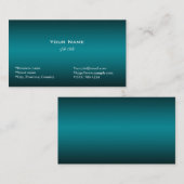 gewoon, eenvoudig, donkerblauw visitekaartje (Voorkant / Achterkant)