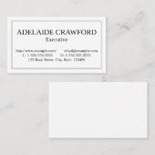 Gewoon, eenvoudig en dapper Visitekaartje (Voorkant / Achterkant)