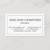 Gewoon, eenvoudig en dapper Visitekaartje (Voorkant)