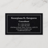 Gewoon, eenvoudig en minimaal Visitekaartje (Voorkant)