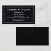 Gewoon, eenvoudig en minimaal Visitekaartje (Voorkant / Achterkant)