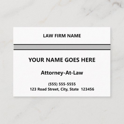 Gewoon, eenvoudig en minimaal Visitekaartje voor a (Voorkant)