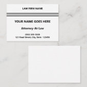 Gewoon, eenvoudig en minimaal Visitekaartje voor a (Voorkant / Achterkant)