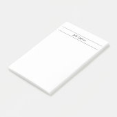 Gewoon eenvoudig klassiek minimalistisch handschri post-it® notes (Schuin)