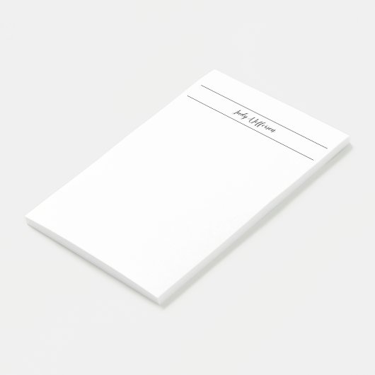 Gewoon eenvoudig klassiek minimalistisch handschri post-it® notes (Schuin)
