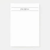 Gewoon eenvoudig klassiek minimalistisch handschri post-it® notes (Voorkant)