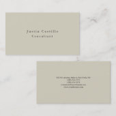 Gewoon eenvoudig minimalistisch ontwerp visitekaartje (Voorkant / Achterkant)