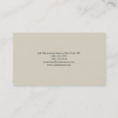 Gewoon eenvoudig minimalistisch ontwerp visitekaartje (Achterkant)