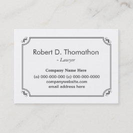 Gewoon, eenvoudig, wit en informatief profiel afsprakenkaartje