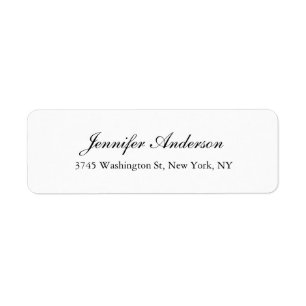 Gewoon eenvoudige elegante klassieke kalligrafie etiket