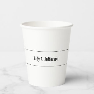 Gewoon eenvoudige, klassieke minimalistisch papieren bekers