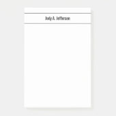 Gewoon eenvoudige, klassieke minimalistisch post-it® notes (Voorkant)