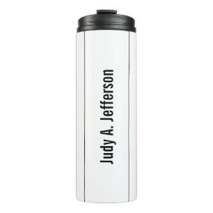 Gewoon eenvoudige, klassieke minimalistisch thermosbeker