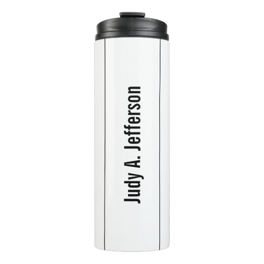 Gewoon eenvoudige, klassieke minimalistisch thermosbeker (Voorkant)