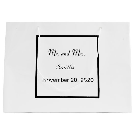 Gewoon eenvoudige legant Weddenschap Grote Gift Ba Groot Cadeauzakje (Voorkant)