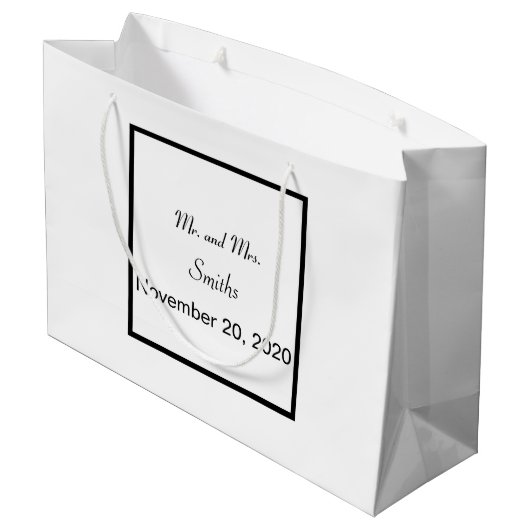 Gewoon eenvoudige legant Weddenschap Grote Gift Ba Groot Cadeauzakje (Achterkant Gekanteld)