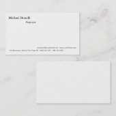 Gewoon eenvoudige, minimale, moderne vormgeving visitekaartje (Voorkant / Achterkant)