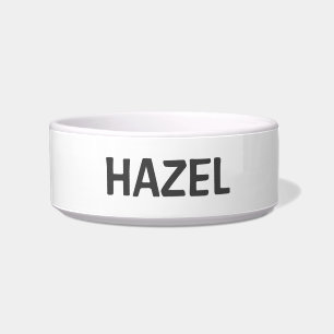 Gewoon eenvoudige minimale witte en grijze waterka voerbakje