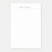 Gewoon eenvoudige minimalistische moderne, profess post-it® notes (Voorkant)