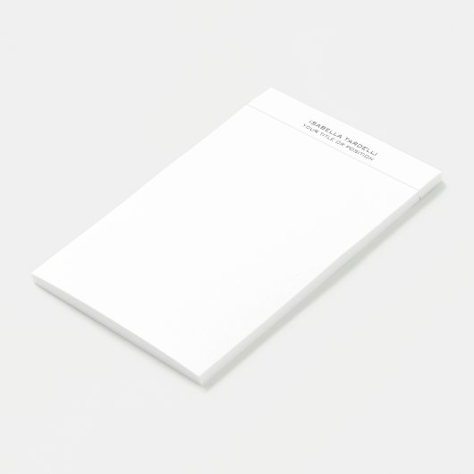 Gewoon eenvoudige minimalistische moderne, profess post-it® notes (Schuin)