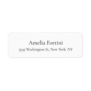 Gewoon eenvoudige, moderne minimalistische legant etiket