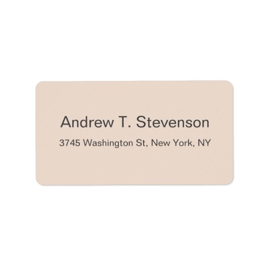 Gewoon eenvoudige, moderne minimalistische legant etiket (Voorkant)