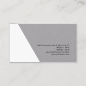 Gewoon eenvoudige professionele minimalistisch gri visitekaartje (Achterkant)