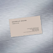 Gewoon eenvoudige professionele moderne vormgeving magnetisch visitekaartje (Voorbeeld)