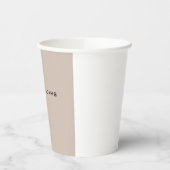 Gewoon eenvoudige professionele moderne vormgeving papieren bekers (Links)