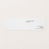 Gewoon eenvoudige professionele moderne vormgeving visitekaartje (Buitenkant ongevouwen)