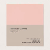 Gewoon eenvoudige professionele moderne vormgeving visitekaartje (Buitenkant ongevouwen)