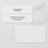 Gewoon eenvoudige, schone, witte Professional, kla Visitekaartje (Voorkant / Achterkant)