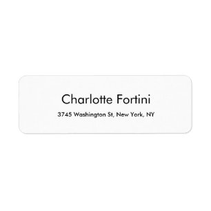 Gewoon eenvoudige zwarte en witte minimalistisch etiket